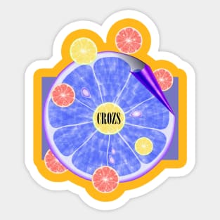 Purple Lemon Sticker